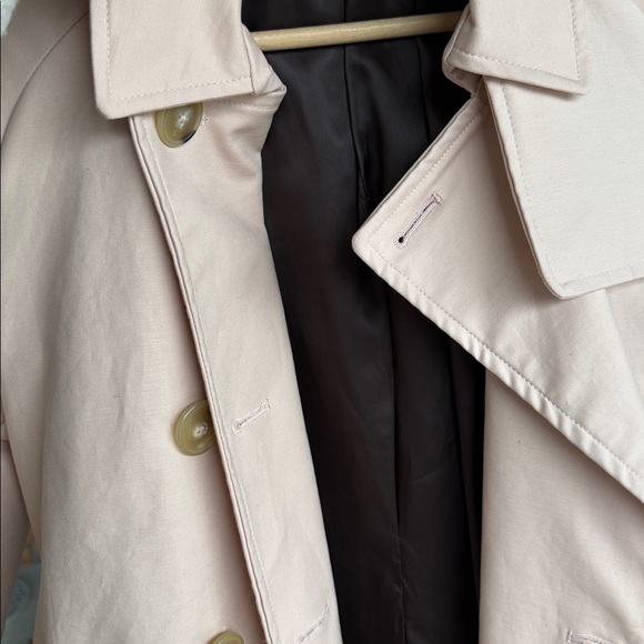 Mango Light Beige Double-Breasted Trench Coat - Picture 8 of 8